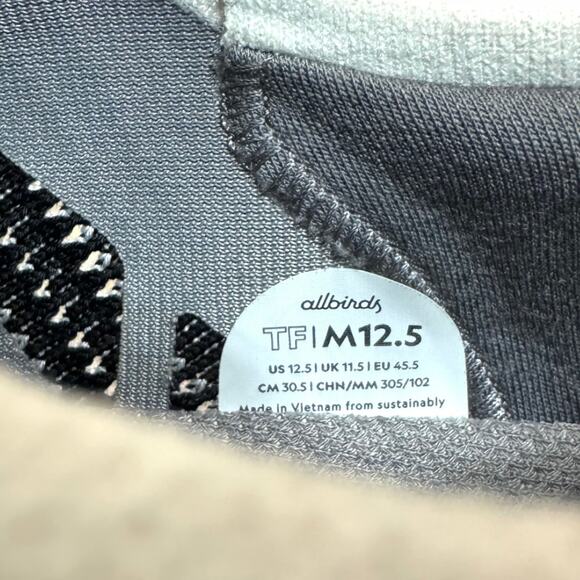 Allbirds Tree Flyer Knit Mesh Running Shoes In Blizzard Men's Size 12.5 - Picture 9 of 9